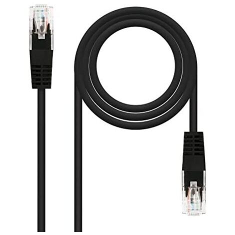 Rj45 Cat6 Utp Cu 0,25m Nero Nanocable 10.20.0400-l25-bk