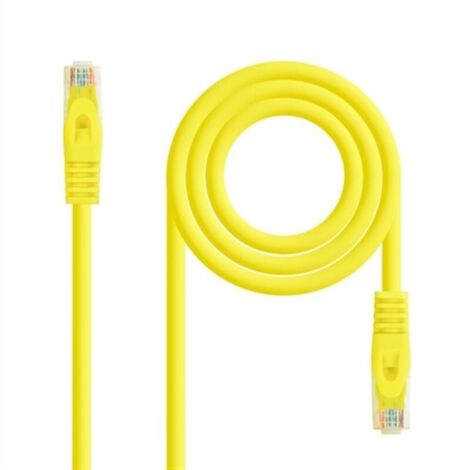 Rj45 Cat6a Utp Cu Lszh 0,25m Jaune Nanocable 10.20.1800-l25-y