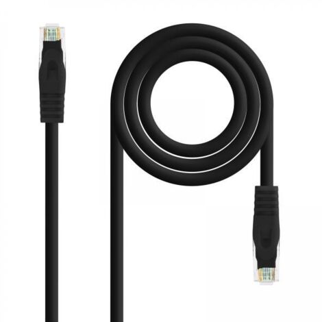 Rj45 Cat6a Utp Cu Lszh 0,25m Nero Nanocable 10.20.1800-l25-bk