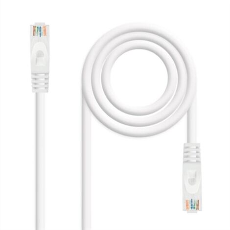 Rj45 Cat6a Utp Cu Lszh 0,25m White Nanocable 10.20.1800-l25-w