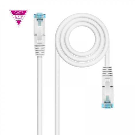 Rj45 Cat7 S/ftp Cu 1m Bianco Nanocable 10.20.1701-w