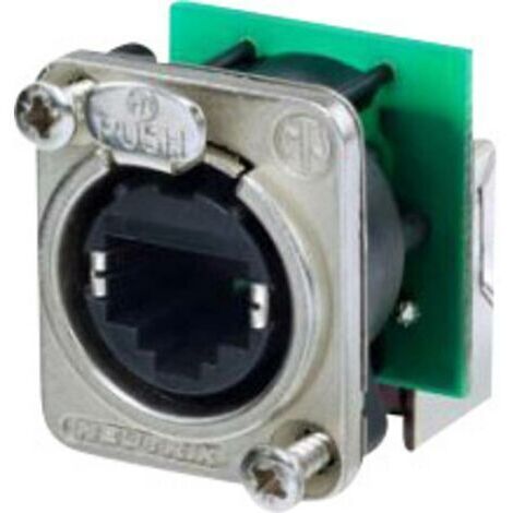 RJ45 connecteur de données série etherCon® D Neutrik NE8FDP-R RJ45 femelle, coudé Pôle: 8P8C nickel 1 pc(s) W901121