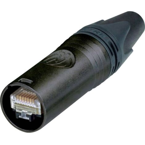RJ45 connectique etherCON CAT6 A Neutrik NE8MX6-B RJ45 mâle, droit Pôle: 8P8C noir 1 pc(s) W901181
