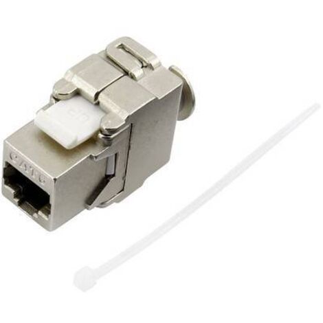 RJ45 femelle CAT 6 TRU COMPONENTS 93038C366 RJ45 femelle, droit métal 1 pc(s) S935471