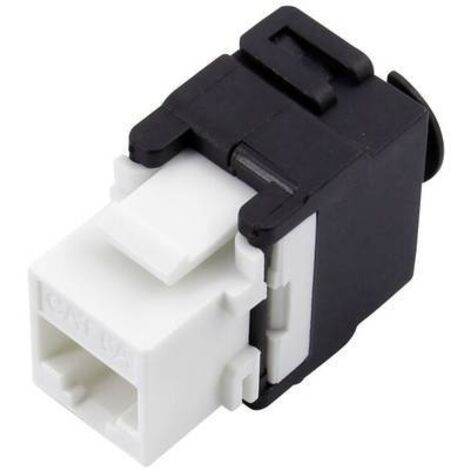 RJ45 femelle CAT 6a TRU COMPONENTS 93038C361 RJ45 femelle, droit noir, blanc 1 pc(s) S935831