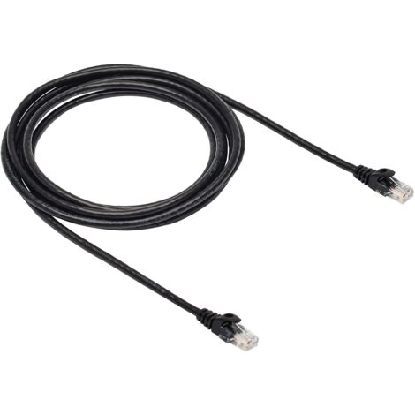 RJ45 Gigabit Ethernet Internet Network Cable - 3 m, 1-Pack, Black