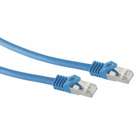 RJ45 Patchkabel S/FTP (PIMF), m. CAT.7 Rohkabel, 0,25