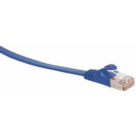 RJ45 Patchkabel U/UTP, m. CAT.7 Rohkabel, 2 m, blau