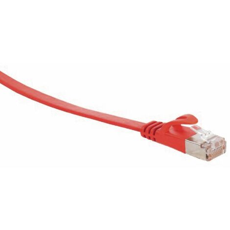 RJ45 Patchkabel U/UTP, m. CAT.7 Rohkabel, 2 m, rot