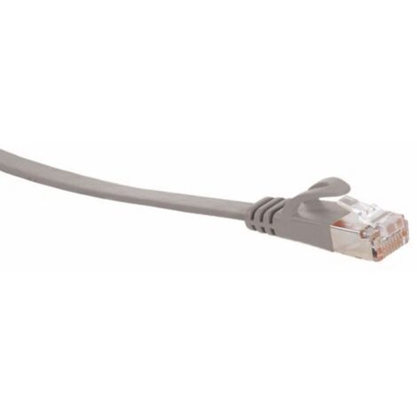 RJ45 Patchkabel U/UTP, m. CAT.7 Rohkabel, 7,5 m, grau