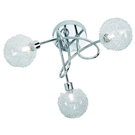 RL TRIO - PLAFONIERA WIRE A 3 LUCI CON SFERE 3x G9 · max. 28W