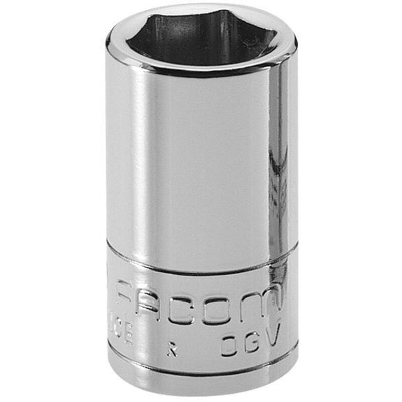 Hexagon Socket 1/4in Drive 8mm Chrome Finish R.8 - Facom