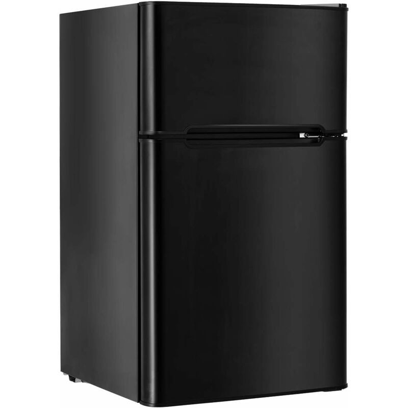 Relax4life - Frigo Réfrigérateur Rétro 90L Double Porte, Congélateur 27L, Refroidissement 0℃ à 10℃, Température de Congélateur -15℃, Bac Légumes,