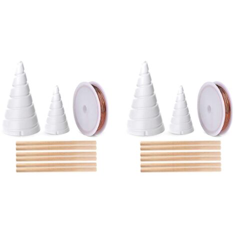 [RM]2X Fil de cuivre pur, en spirale de Fibonacci, pour l'électroculture de jardin, 2,5 m