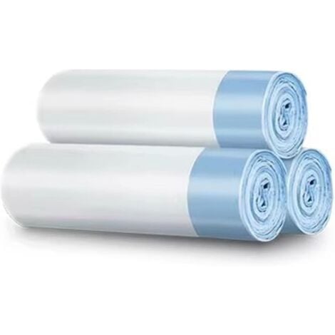 COOCHEER RMAN Sac à litière pour chat 500 x 450 mm avec poignée de transport pour litière pour chat autonettoyant, biodégradable, durable, résistant aux déchirures, 3 rouleaux/45 pièces