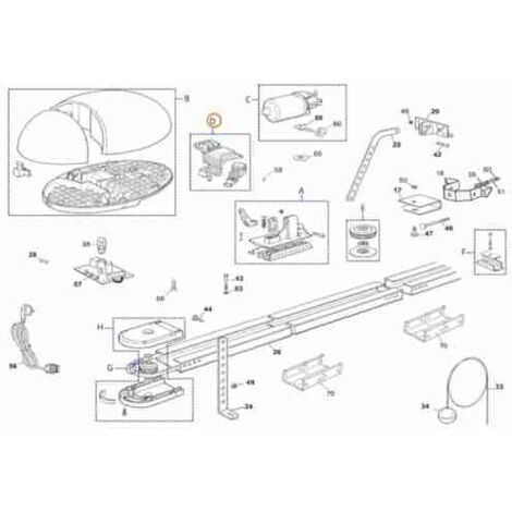 RMHGD1015 Gruppo Trasformatore Fusibile GD0 Mhouse Ricambio Originale NICE RMHGD1015