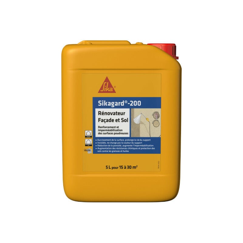 Rénovateur façade et sol Sika Sika gard-200 - 5L