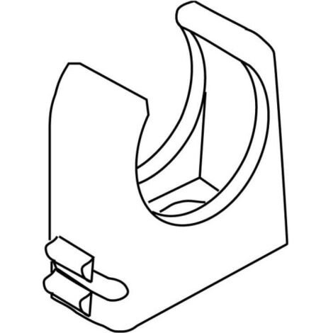 RO-Clip-Rohrschelle lichtgrau M32