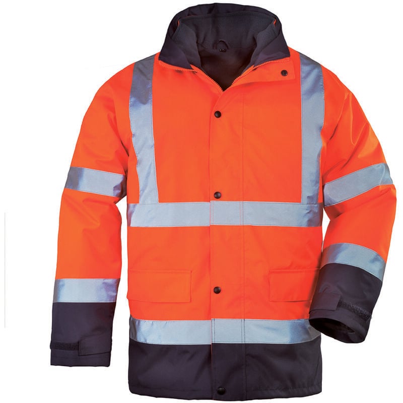 Parka multicouches 4 en 1 imperméable et haute visibilité roadway - Orange FLuo l - 48/50