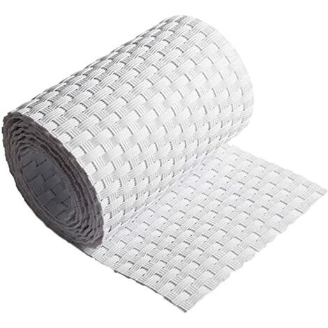 Roard Roard H19xl200 cm Confidentialité Rotation Rotation Rottan Venise Francovist pour balcons Brixo Brixo White