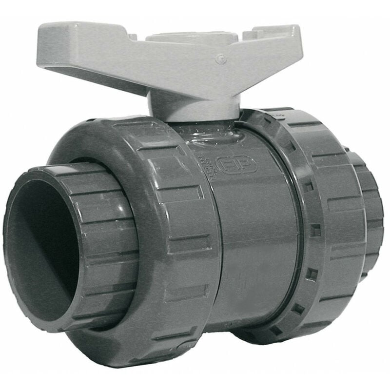 Aliaxis - Vanne à boisseau sphérique veiv 1/4 tour de diam 63 pvc pression à coller