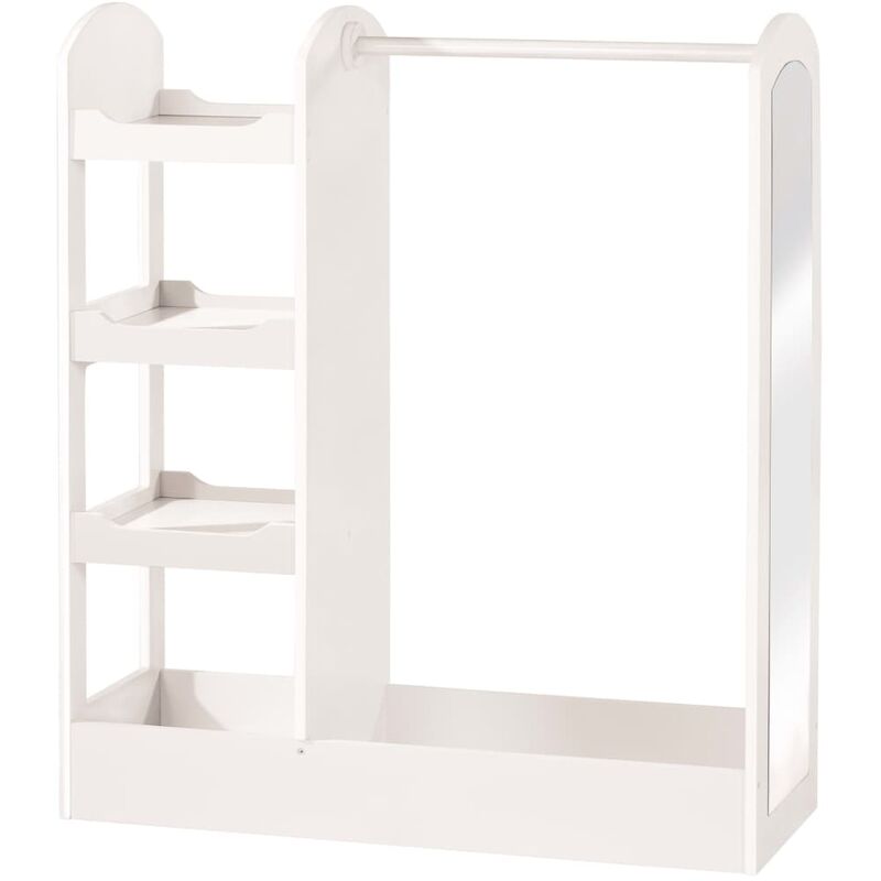 Armoire pour enfants Blanc 90x34,5x107 cm Bois - Roba