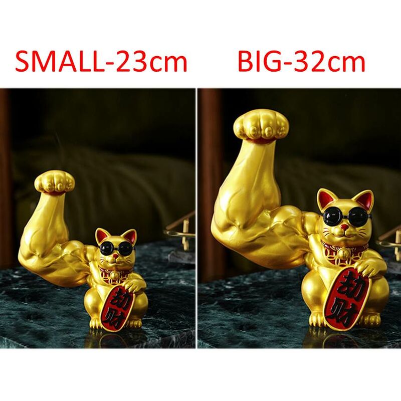 

Robber cat unicorn arm brazo gigante fuerte brazo musculoso apertura tienda de regalos lucky cat pequenos adornos para regalar Sin caja de regalo