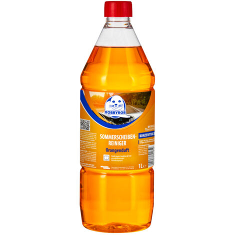 Robbyrob 1 Liter Sommer Scheibenreiniger Konzentrat 1:10 mit Orange Duft