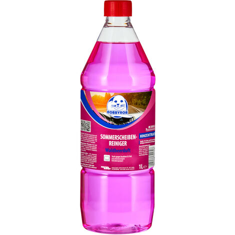 Robbyrob 1 Liter Sommer Scheibenreiniger Konzentrat 1:10 mit Waldbeere Duft