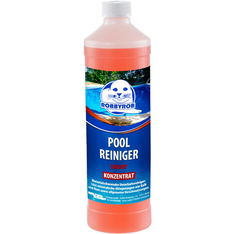 Robbyrob Poolreiniger "sauer" Konzentrat - Geruchsneutral 1 Liter