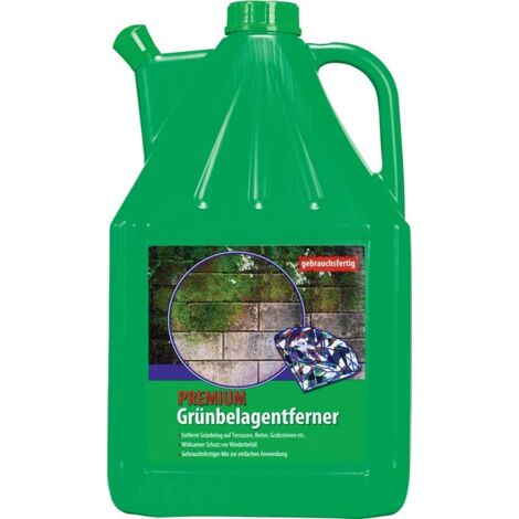 Robbyrob PREMIUM Grünbelag-Entferner 5 L Schnabelkanister "gebrauchsfertig", mit praktischen Gießaufsatz