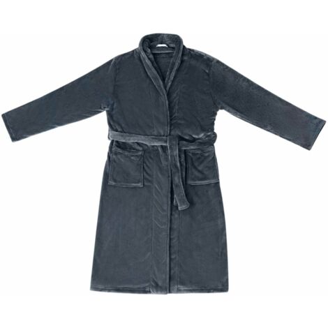 Robe de bain sans capuche Bleu marine s Flanelle CFW49939