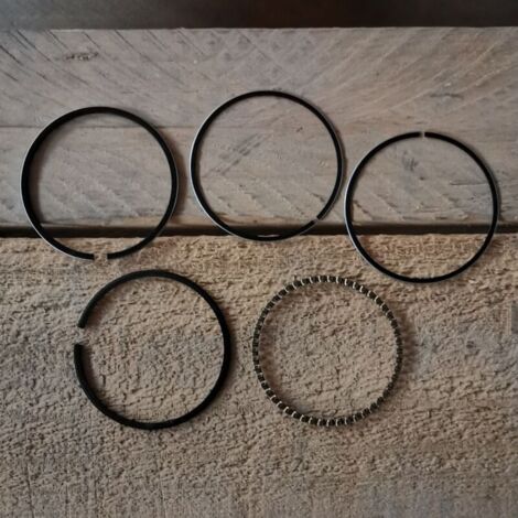 Robin EH12 EH12-2D Segments de piston 60 mm 60 + 0,25 mm Jeu de segments de piston en acier, adapté aux pièces de réparation de moteurs automobiles.
