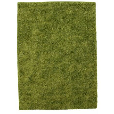 THEDECOFACTORY ROBIN - <p>Tapis à poils longs toucher laineux vert 133x180</p> - Vert