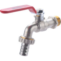 Robinet 1/4 de tour mâle avec raccord au nez