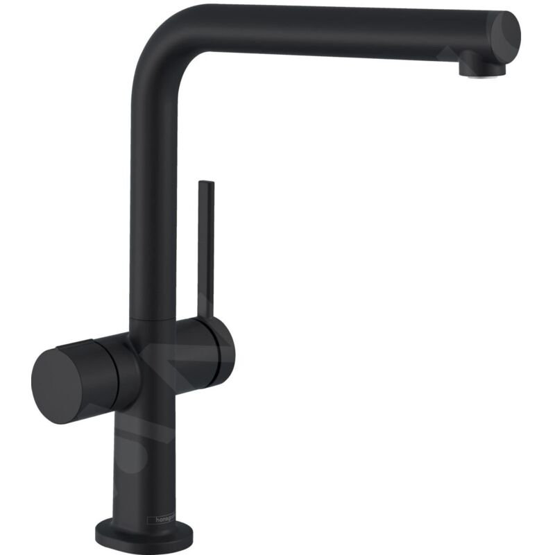 Hansgrohe M54 - Mitigeur d'évier Talis 270, avec vanne d'arrêt, noir mat 72827670