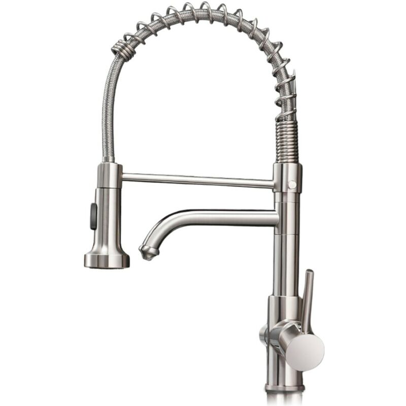 Robinet 3 voies à osmose inverse, amovible, rotatif à 360° par Rosmmel de la série Hercules nickel brossé