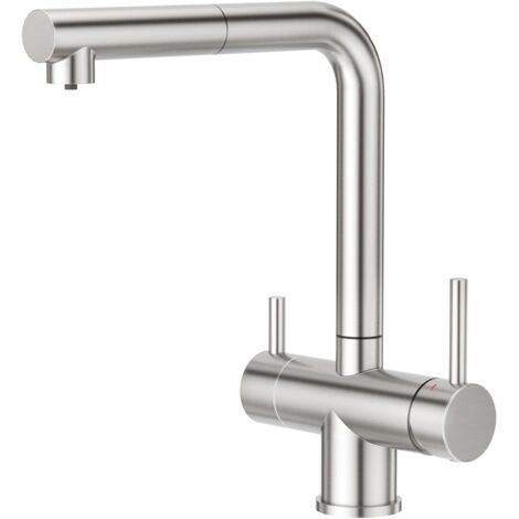 Robinet 3 voies avec douchette extractible