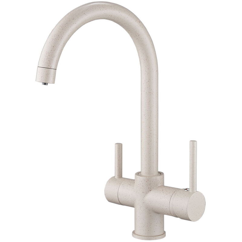 Largeight - Robinet 3 voies Robinet de cuisine Mélangeur de cuisine Filtre à eau Mélangeur purificateur rotatif Grue de filtration de cuisine Double