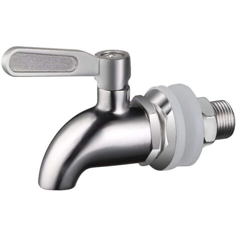 Robinet à baril, distributeur de boissons, robinet à baril de bière, robinet à vin - acier inoxydable et taille 16mm