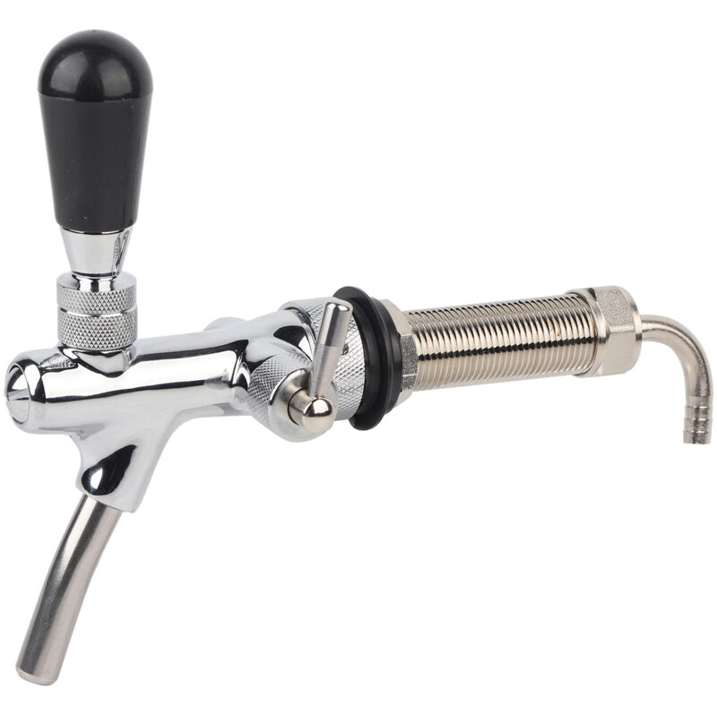 Robinet à bière réglable avec contrôle du débit et kit de robinet à tige de 4 pouces pour bière pression maison