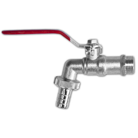 Robinet à bille 1/4 de tour fileté 1/2 " pour tuyau d'arrosage 1/2 "