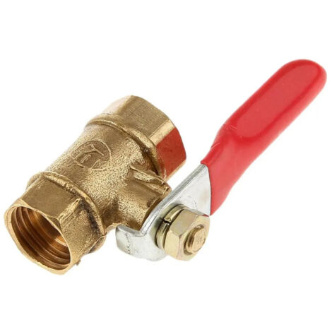 Robinet à bille d'eau FF 12 mm Rouge FF 12 mm Rouge
