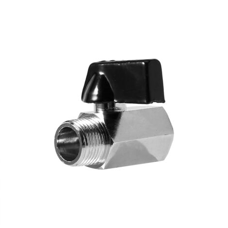Robinet à bille en laiton BSP, filetage mâle/femelle 1/2" 3/8" 1/4" 1/8" pour système pneumatique et compresseur