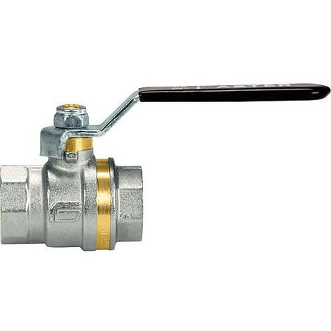 Robinet à bille en laiton femelle/femelle 1 1/2" avec levier à main en acier