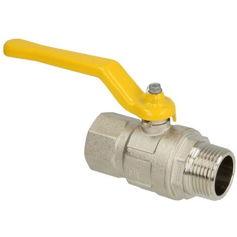 Robinet à bille gaz 1 1/4" FF x 1 1/4" FM