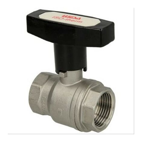 Robinet à bille Inox Wesa avec levier T - FF3/4'' - L=60mm - PN40