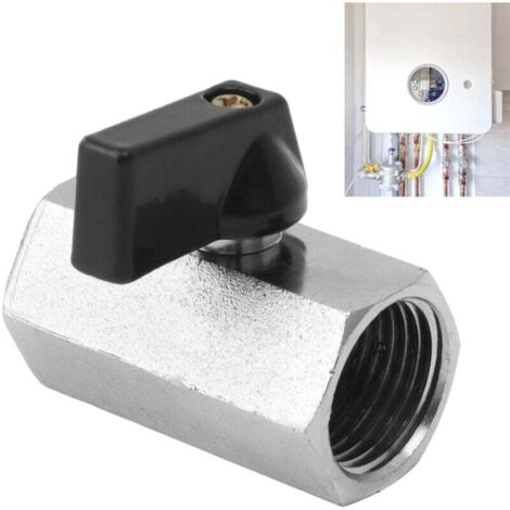 Robinet à bille pour gaz naturel avec noyau en cuivre épaissi pour chauffe-eau domestique, robinet de canalisation 1/2 ».--