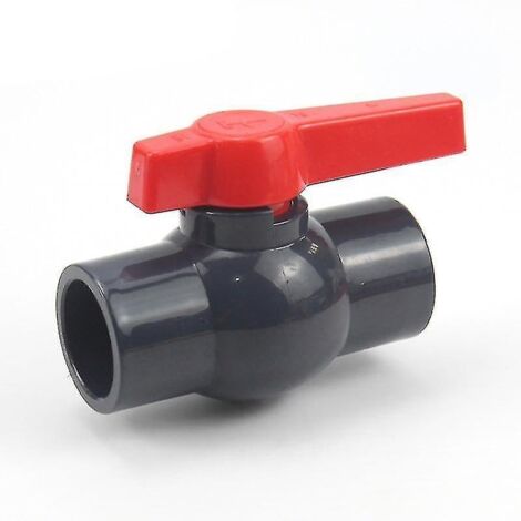 Robinet à bille simple à poignée latérale en PVC-U de 32 mm pour plomberie