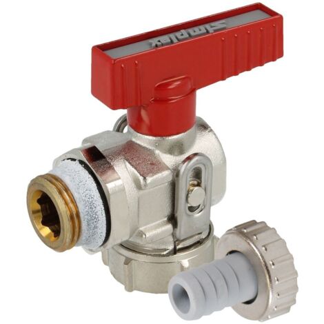 Robinet à bille Simplex KFE nickelé 1/2'' équerre